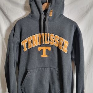 Tennessee Charcoal Hoodie with Orange Lettering